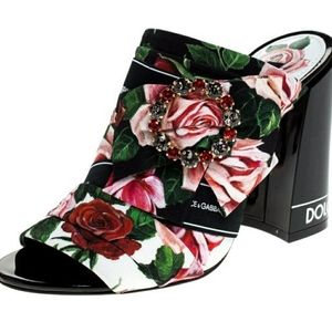 Dolce Gabbana  multicolor floral shoes size 5